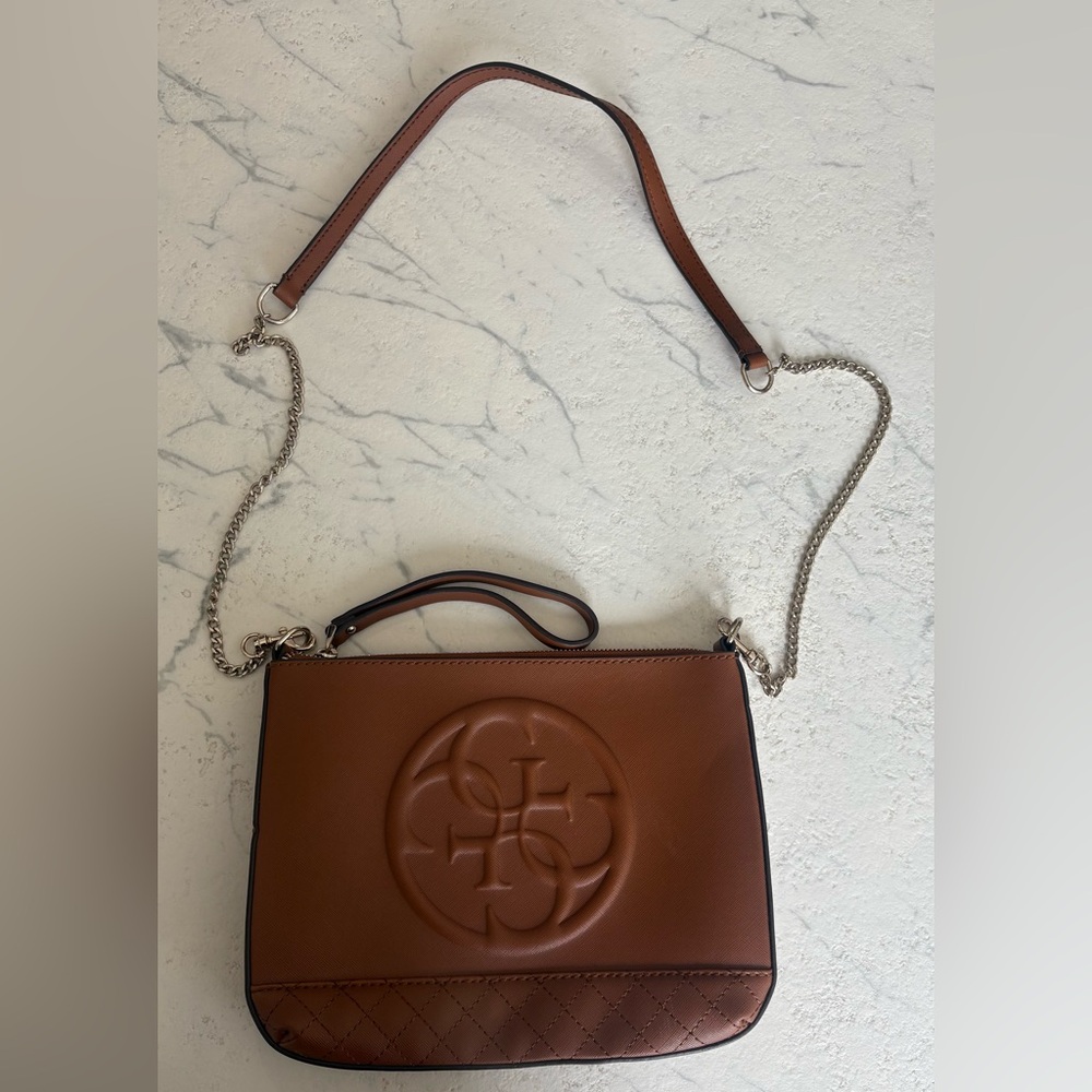 Guess- Brown Leather Bag